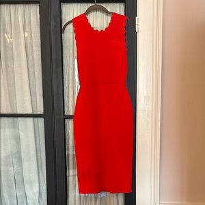 A.L.C. Vibrant Red Midi Dress